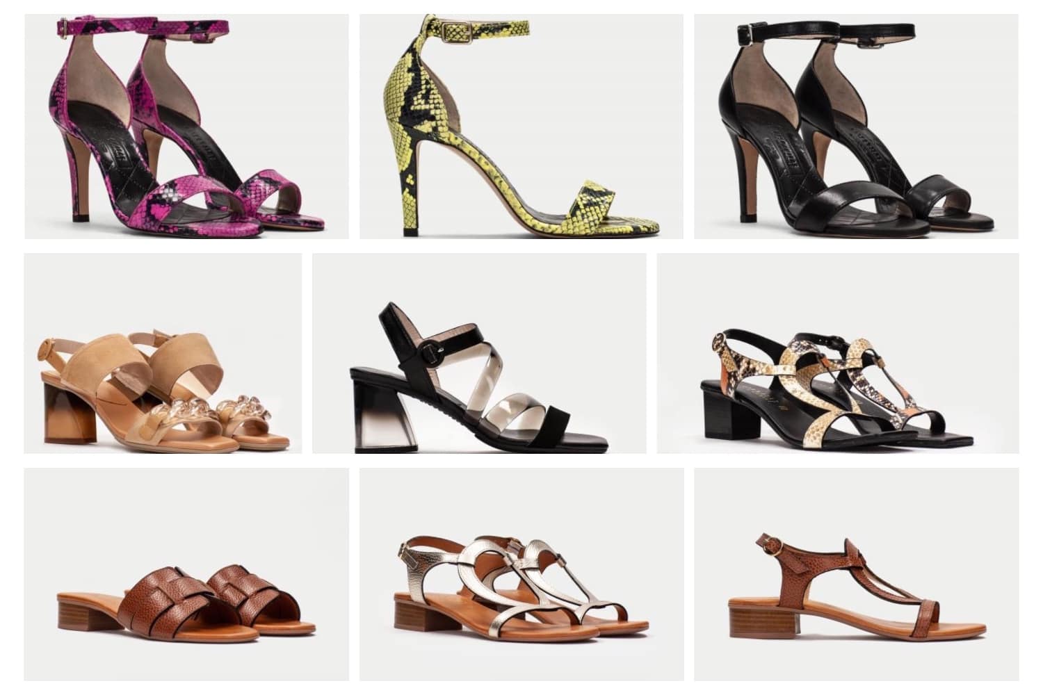 Sandalias para mujer: diseños en tendencia